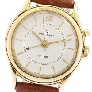 REVUE THOMMEN cricket 8022001 alarm Silver Dial Hand Winding Men's Watch_894239